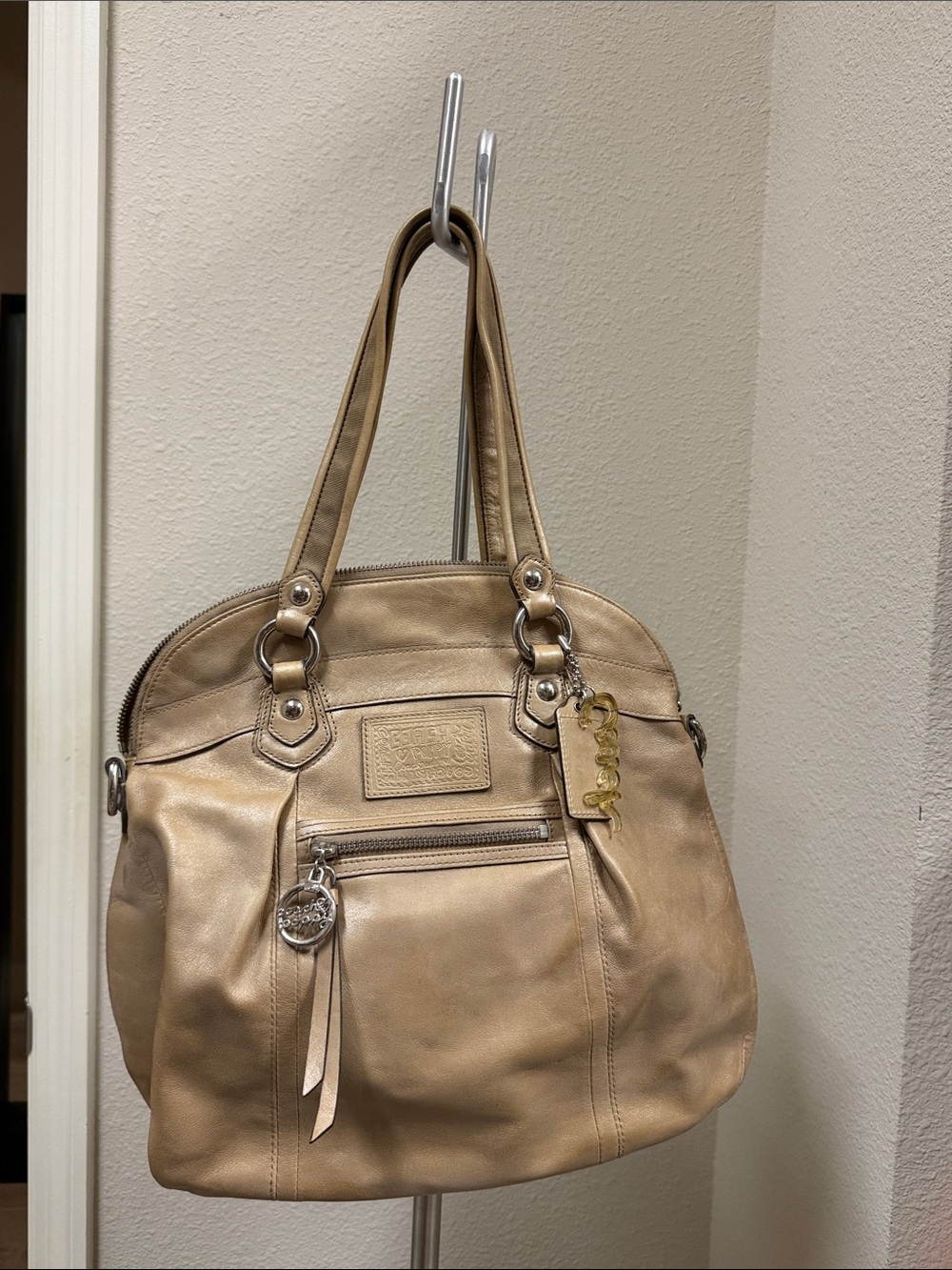 Coach Metallic Gold Shoulder Bag